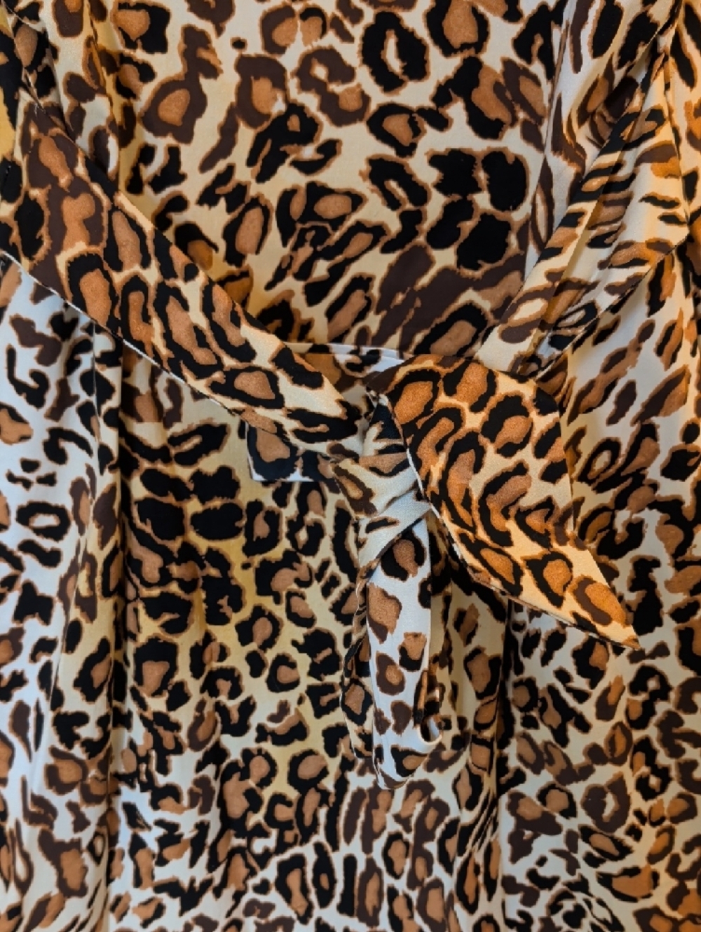 Guess Leopard Print Slip Dress Size 8 Cotton Spandex Cheetah Bodycon Mini Dress - Picture 3 of 11